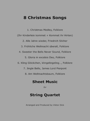 cover image of 8 Christmas Songs (String Quartet)